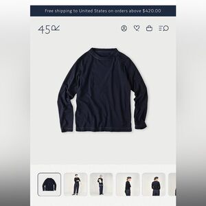 45r Indigo 45 Star 908 Long Sleeve T-shirt